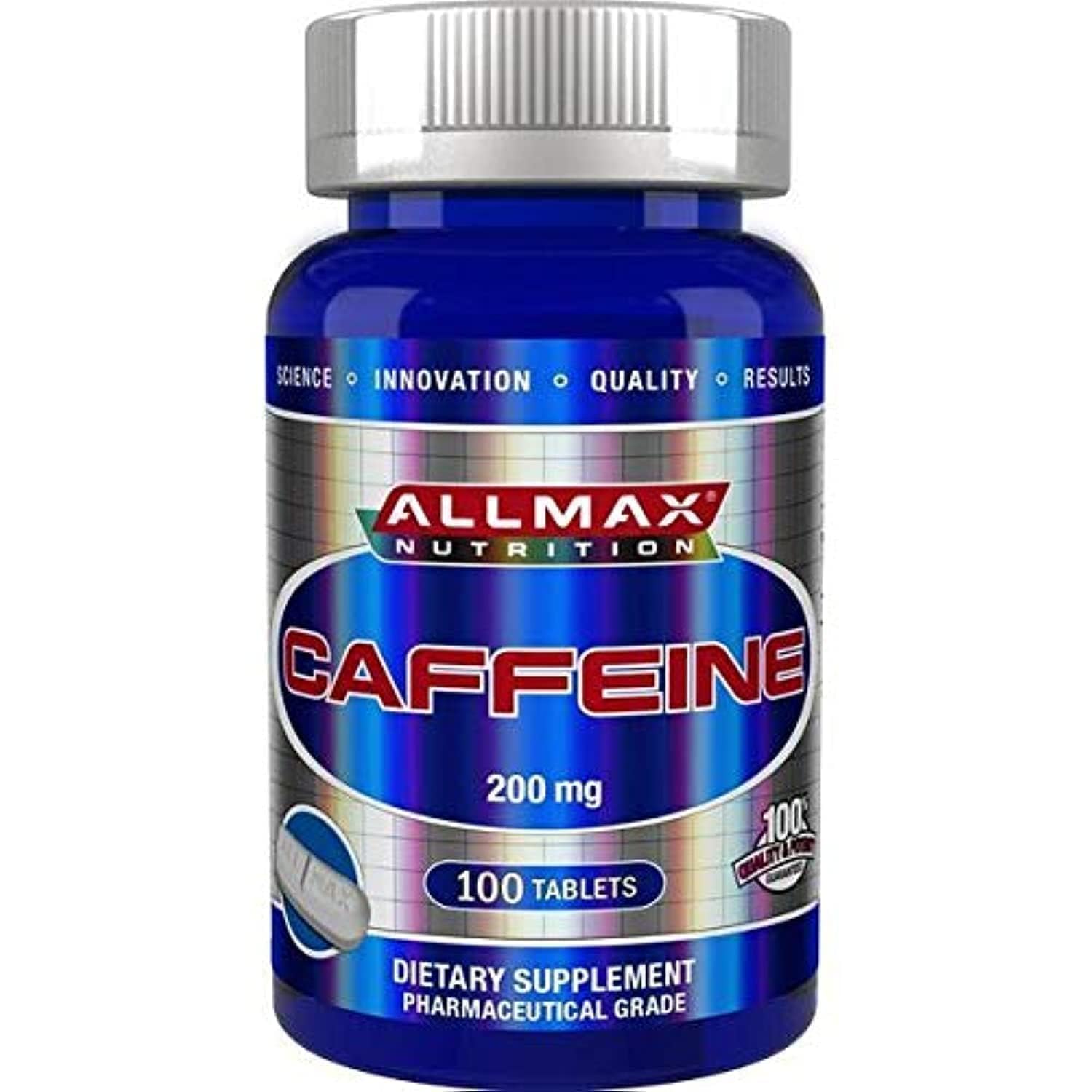 ALLMAX Nutrition 100% Pure Caffeine Tablets, 200mg Energy & Focus Supplement (100 Tabs)