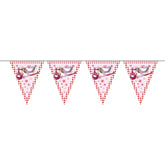 Folat Pink Stork "Birth Girl" Bunting Garland - 10m Baby Shower Decoration