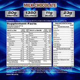 MHP Up Your Mass XXXL 1350 Mass Gainer - Milk Chocolate Flavor, 6lb Tub for Rapid Muscle Gain