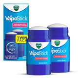 Vicks VapoStick Solid Balm - Soothing Non-Medicated Vapors, 1.25oz (2 Pack)