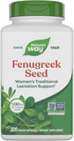 Nature's Way Fenugreek Seed - Traditional Lactation Support Supplement for Breastfeeding, 1130 mg, 320 Vegan Capsules