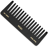 Vega Large Black Shampoo Comb for Deep Cleansing and Detangling