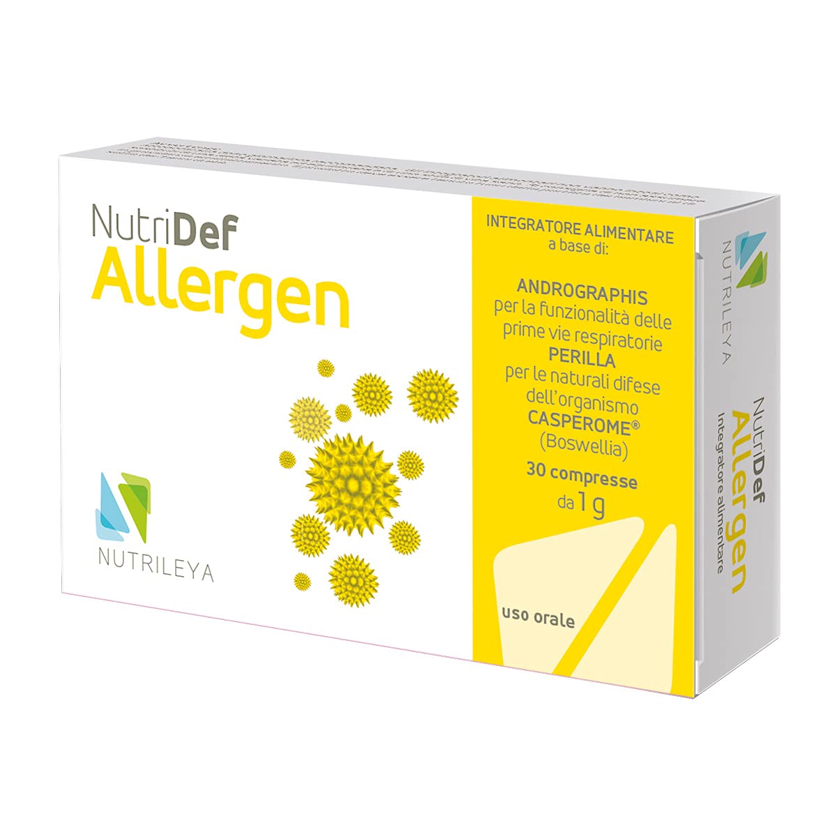 NutriDef Allergen Natural Tablets with Andrographis & Boswellia (30 Ct)