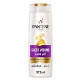 Pantene Pro-V Sheer Volume Shampoo, Boosts Hair Thickness, 375 ml