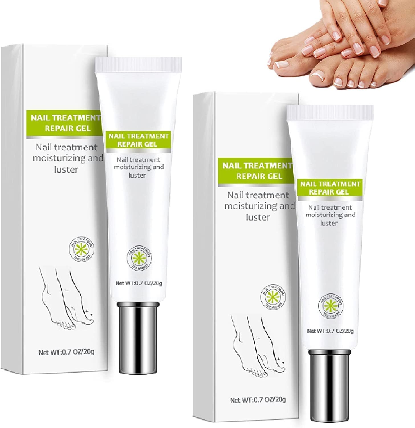 Flyles Nail Repair Gel for Damaged Nails, 2 Pack