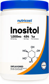 Nutricost Inositol Powder 1LB - Gluten-Free & Non-GMO
