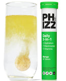 Phizz Electrolytes Hydration Tablets - Mango - 20 Effervescent Tablets with 18 Vitamins & Minerals