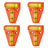 4-Piece Mini Spirit Level Set for Caravan and Motorhome Leveling