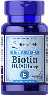 Puritan's Pride Biotin 10000 - 50 Caplets