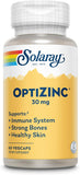 Solaray OptiZinc 30mg - 60 Vegetarian Capsules for Immune Support