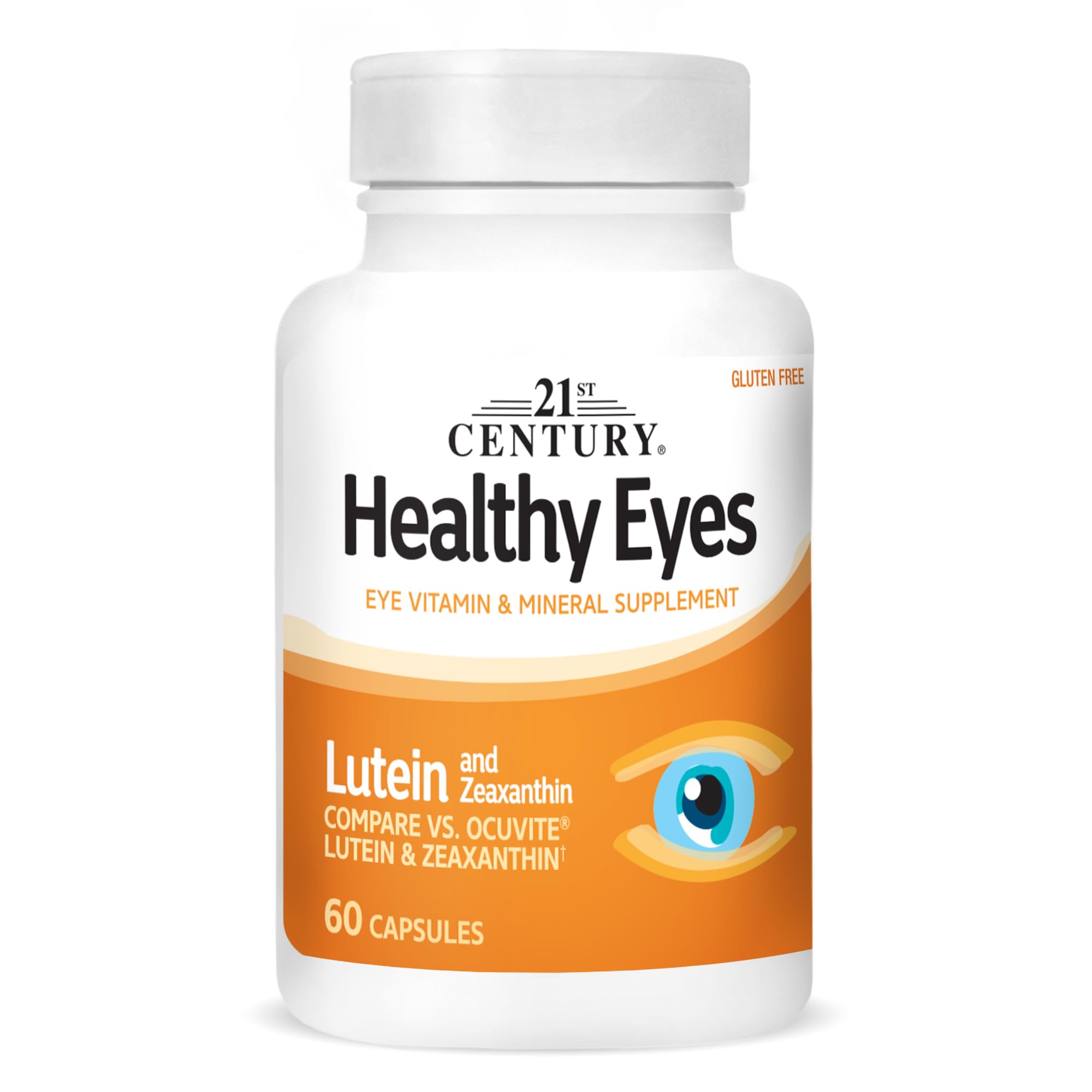 21st Century Healthy Eyes Lutein & Zeaxanthin 60 Capsules – Eye Health Supplement for Clear Vision
