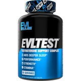 EVLution Nutrition EVLTest Testosterone Support Complex - 120 Tablets | Boost Energy & Vitality