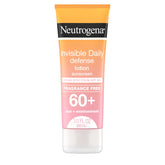 Neutrogena Invisible Daily Defense SPF 60+ Sunscreen Lotion - Fragrance-Free, Oxybenzone-Free & Water-Resistant - 3.0 fl. oz