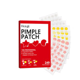 Pepisk 249-Count Multi-Shaped Hydrocolloid Acne Patches | Ultra-Thin & Invisible with Strong Adhesion for No-Makeup Looks