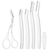 Eyebrow Trimmer with Dermaplaning Tools - Exfoliating Facial Razor for Women and Men