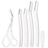 Eyebrow Trimmer with Dermaplaning Tools - Exfoliating Facial Razor for Women and Men