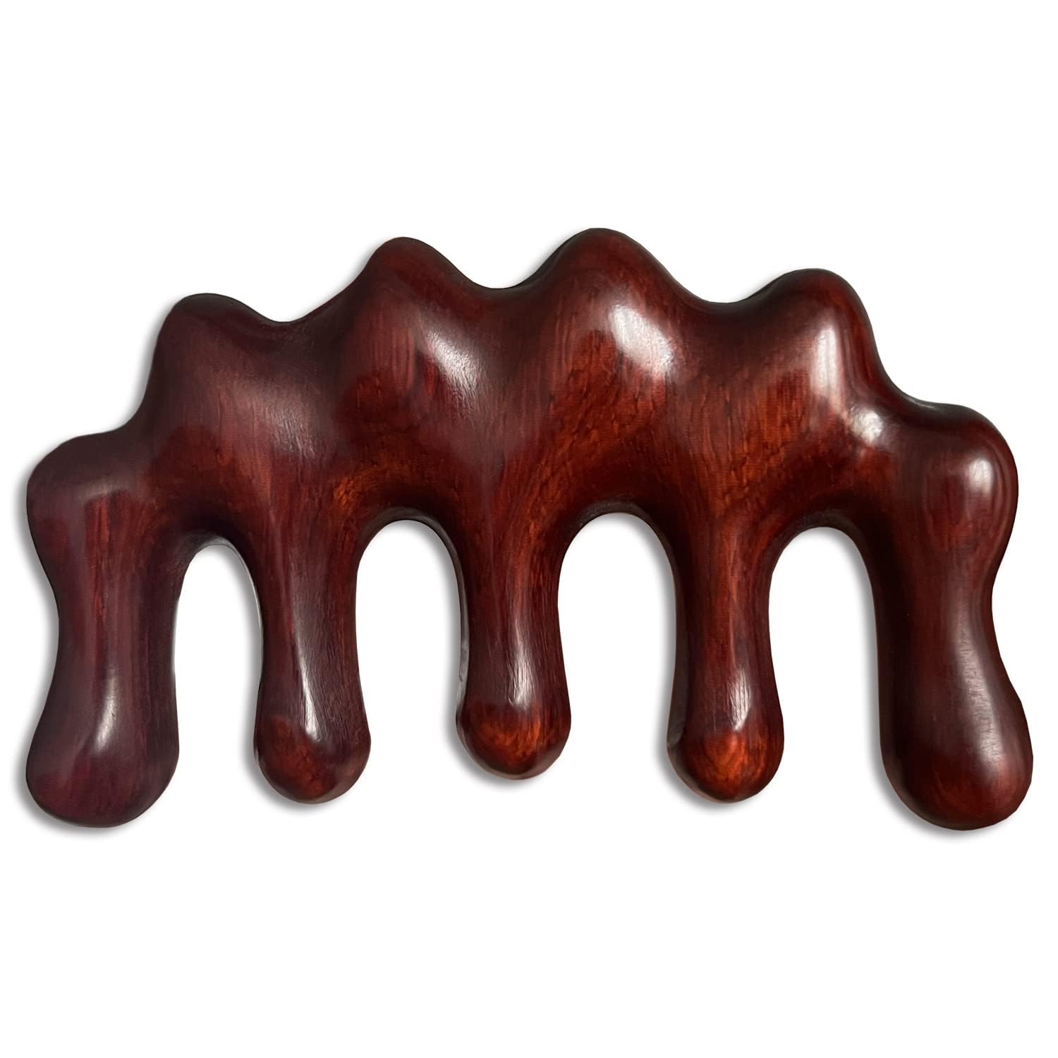 KASTWAVE Natural Sandalwood Massage & Acupressure Comb for Scalp, Face & Body