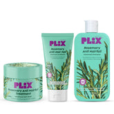 PLIX THE PLANT FIX Rosemary Shampoo, Conditioner & Mask Set for Hair Damage Repair