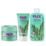 PLIX THE PLANT FIX Rosemary Shampoo, Conditioner & Mask Set for Hair Damage Repair