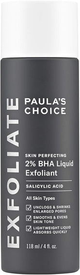 Paula's Choice BHA Liquid Exfoliant 2% Salicylic Acid - Smooth Skin & Clear Pores