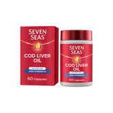 Seven Seas Omega-3 Fish Oil Plus Cod Liver Oil with Vitamin D - 60 High-Strength Capsules