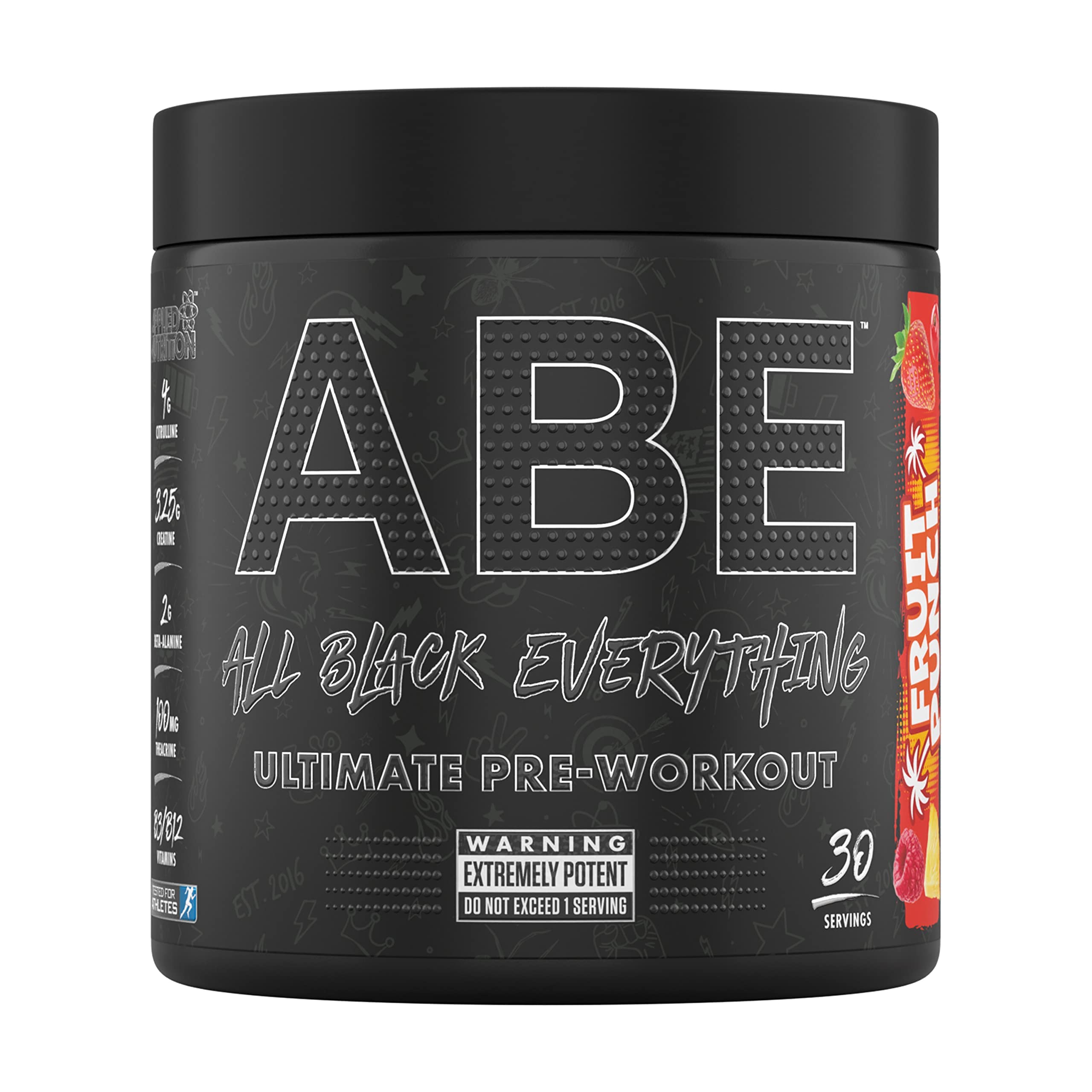 All Black Everything Pre-Workout Powder - 30 Servings | Fruit Punch