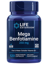 Life Extension Mega Benfotiamine, 250 mg per Capsule - 120 Vegetable Capsules