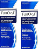 PanOxyl Acne Foaming Wash Benzoyl Peroxide 10% Maximum Strength - 5.5 oz (Pack of 2)