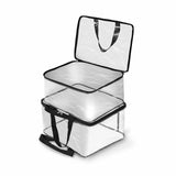 SOLSTICE Transparent Storage Bag for Sarees, Clothes, Lehenga, Blankets, Bedsheets, Toys - Pack of 2