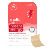 Melts Instant Energy Green Tea Caffeine Strips - Pre-Workout Boost 30 Thin Strips