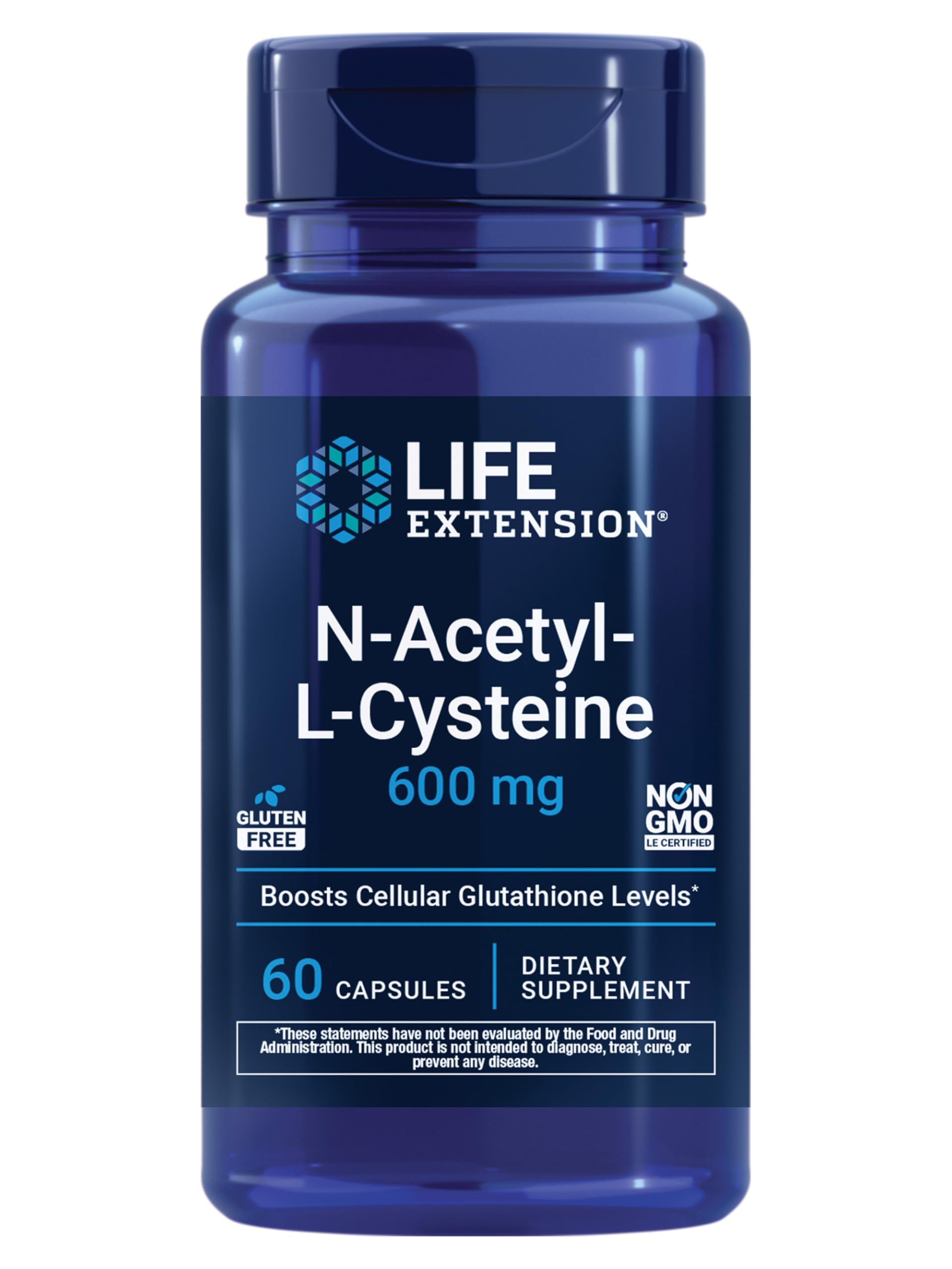 N-Acetyl-L-Cysteine (NAC) 600 mg - Antioxidant Support (60 Veggie Caps)