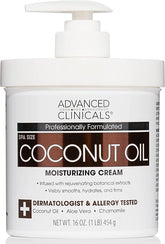 Advanced Clinicals Coconut Oil Cream - 16 oz