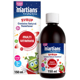 Martians Everyday Active Multivitamins Syrup for Kids 1+ Years - Energy & Immunity Support - No Added Sugar, Gluten & Lactose Free - 150ml