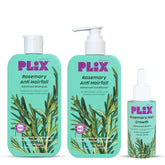 PLIX Rosemary Anti Hairfall Regime Combo - 3% Redensyl Serum, Shampoo & Conditioner