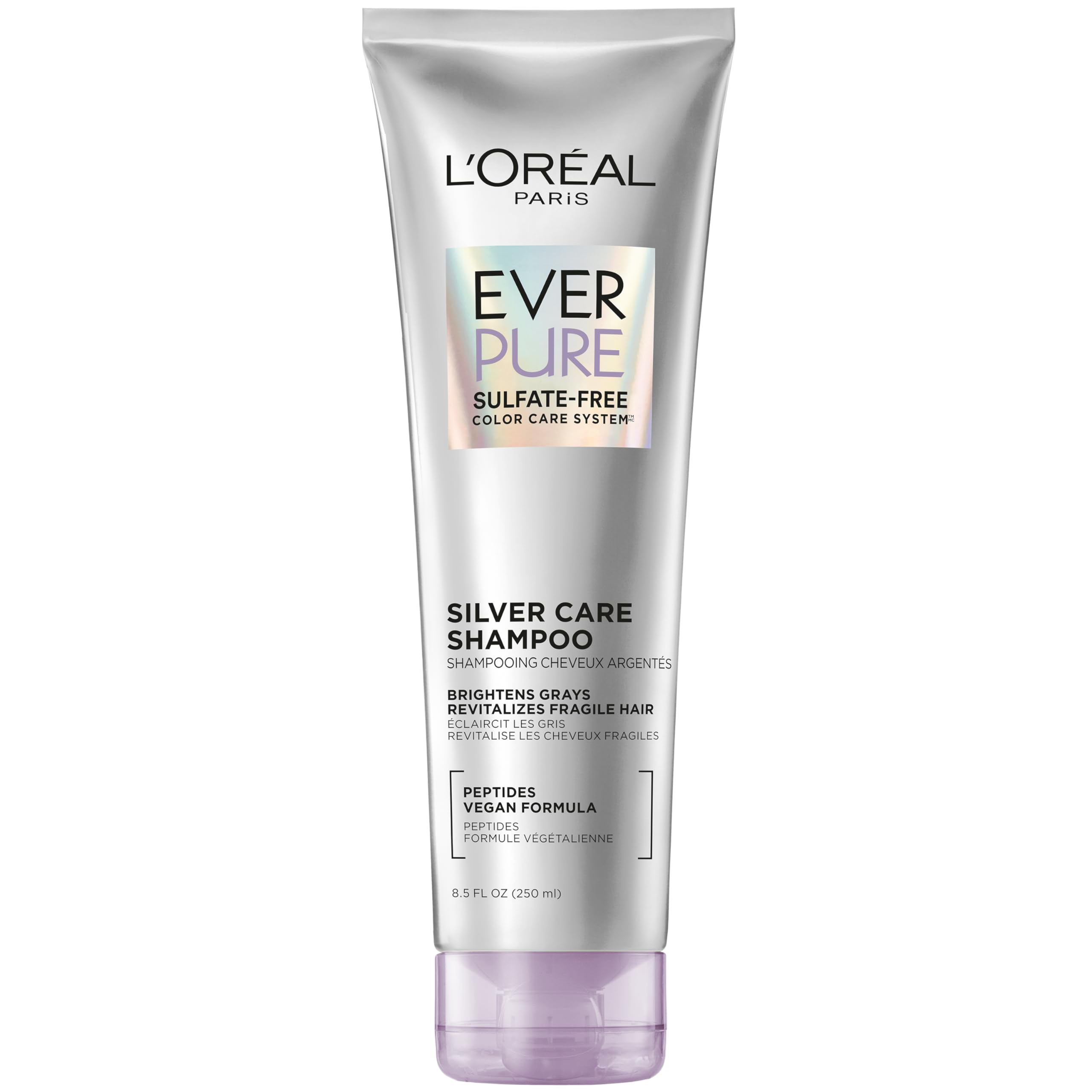 L'Oréal Paris EverPure Brightening & Nourishing Shampoo for Gray Hair - 8.5 Fl Oz