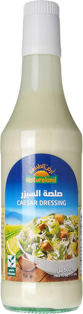 Premium Natureland Caesar Dressing - 500ml Creamy Salad Essential
