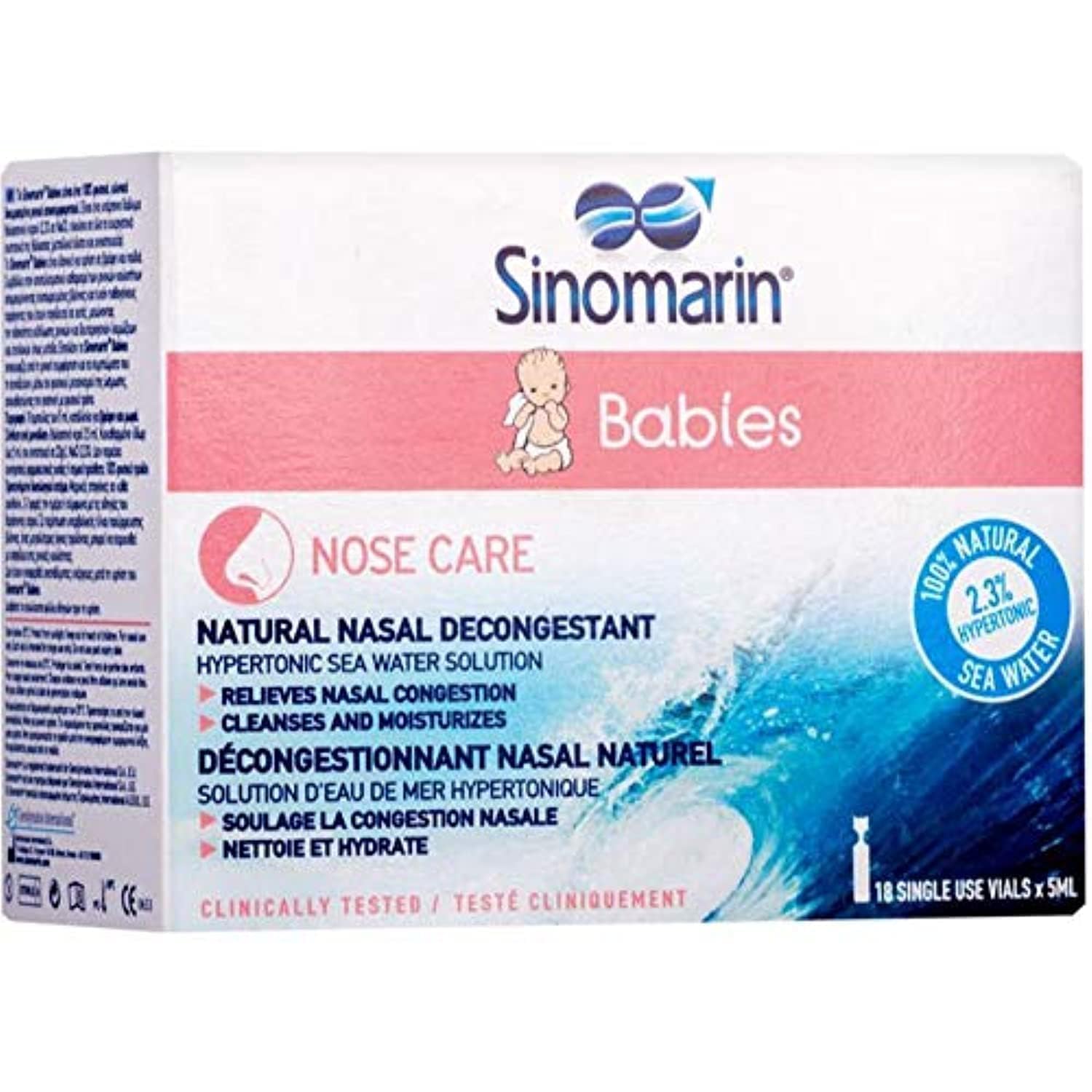 Sinomarin Babies Isotonic Nasal Saline Solution Vials 18x5ml