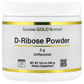 California Gold Nutrition D-Ribose Powder - Energy & Muscle Recovery - Unflavored 300g