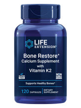 Life Extension Bone Restore with Vitamin K2 - 120 Capsules for Bone Strength