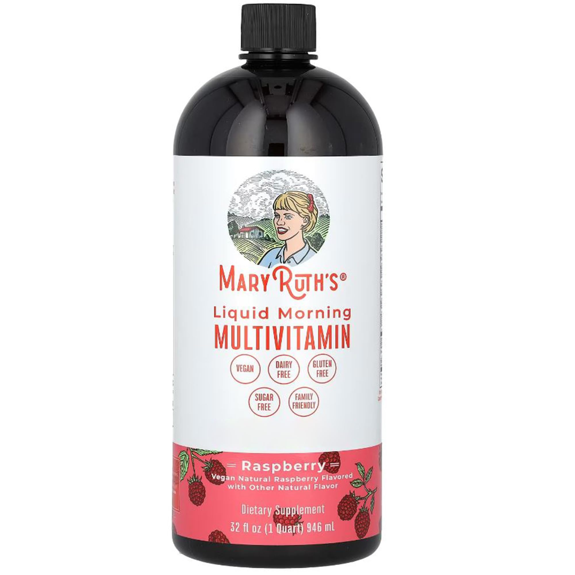MaryRuth's Multivitamin Multimineral for Women, Men & Kids | Vegan Liquid Vitamins | Energy & Beauty Booster | 32 Fl Oz
