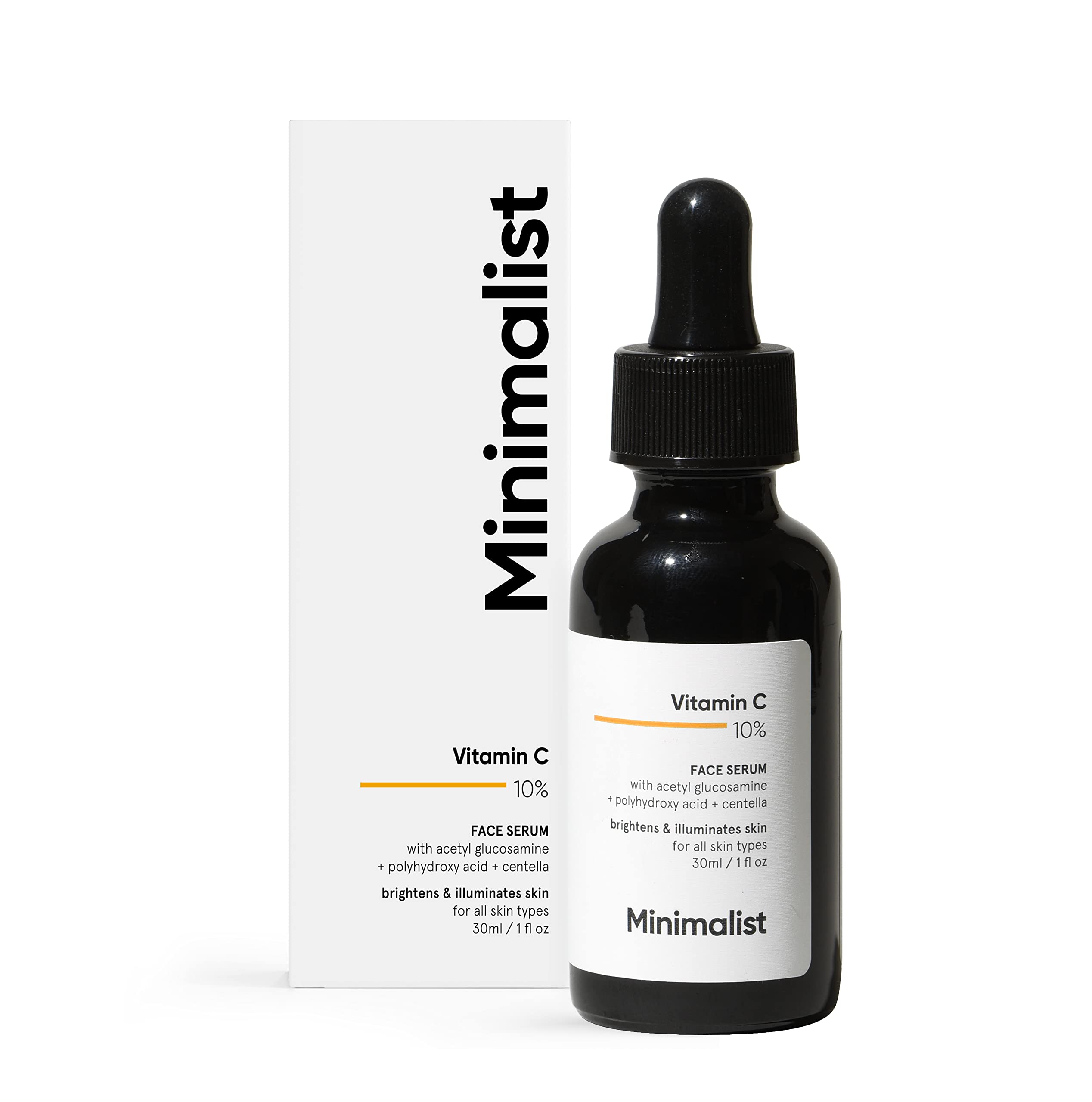 Minimalist 10% Vitamin C Serum 30ml – Skin Brightening with Ethyl Ascorbic Acid