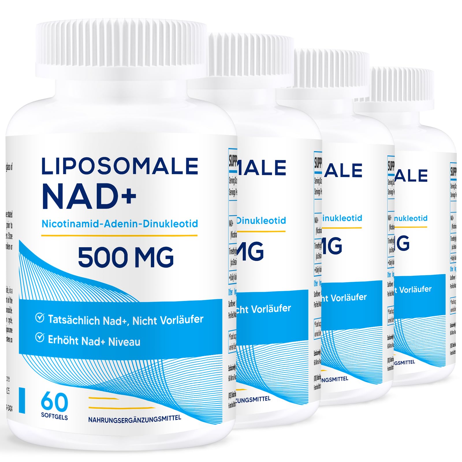 Liposomal NAD+ 500 MG with TMG 250 MG - Superior Absorption for Healthy Aging