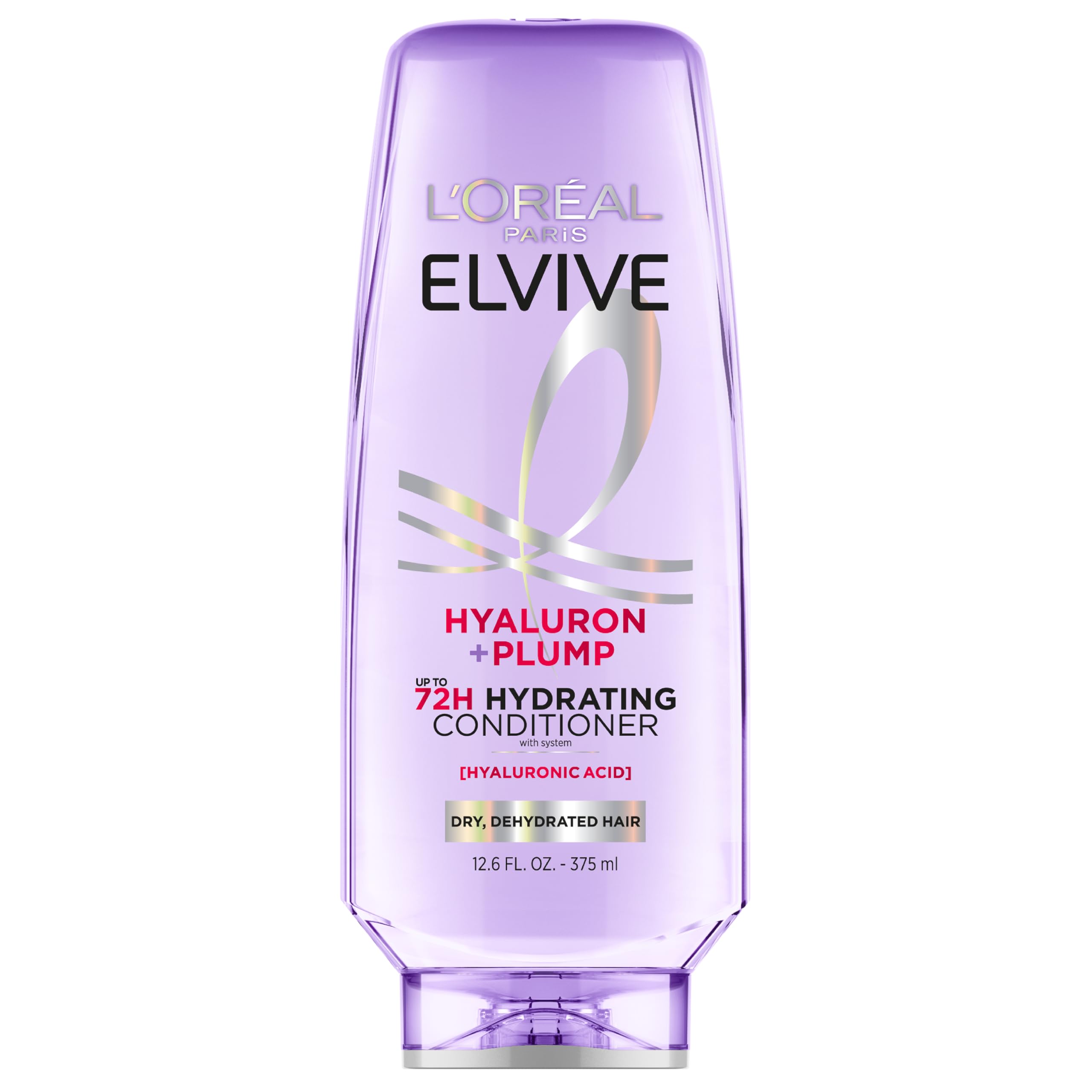 L’Oréal Paris Elvive Hyaluron Plump Hydrating Conditioner, Paraben-Free for Dry Hair