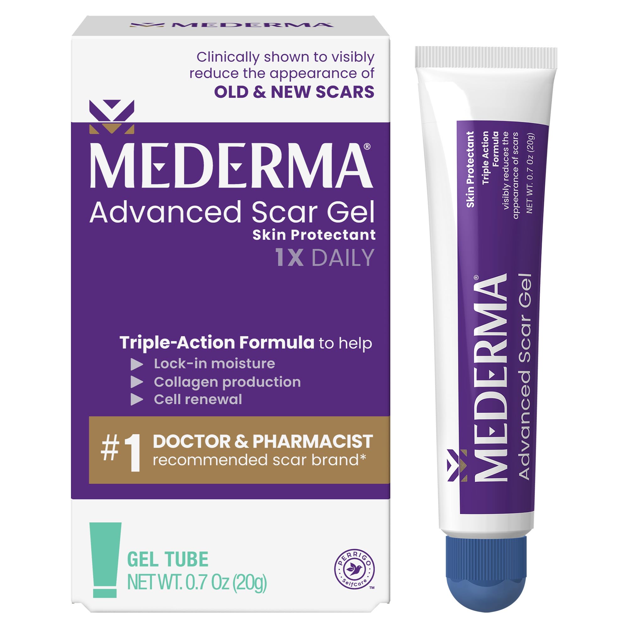 Mederma Advanced Scar Gel for Old & New Scars - Reduces Appearance