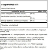 Swanson Lemon Balm, Passion Flower & Skullcap Complex - ١٨٠ كبسولة