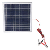 50W Jiawu Monocrystalline Portable Solar Panel - Battery Clips for RV & Boat