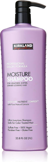 Kirkland Signature Moisture Shampoo 33.8 oz 2-Pack – Deep Hydration for Dry Hair