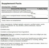 Swanson Lutein & Bilberry: Eye Health Support (60 Softgels)