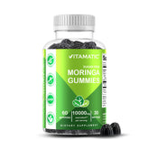 Vitamatic Sugar-Free Moringa Gummies - 10,000 mg Equivalent Per Serving, 60 Pectin-Based Gummies