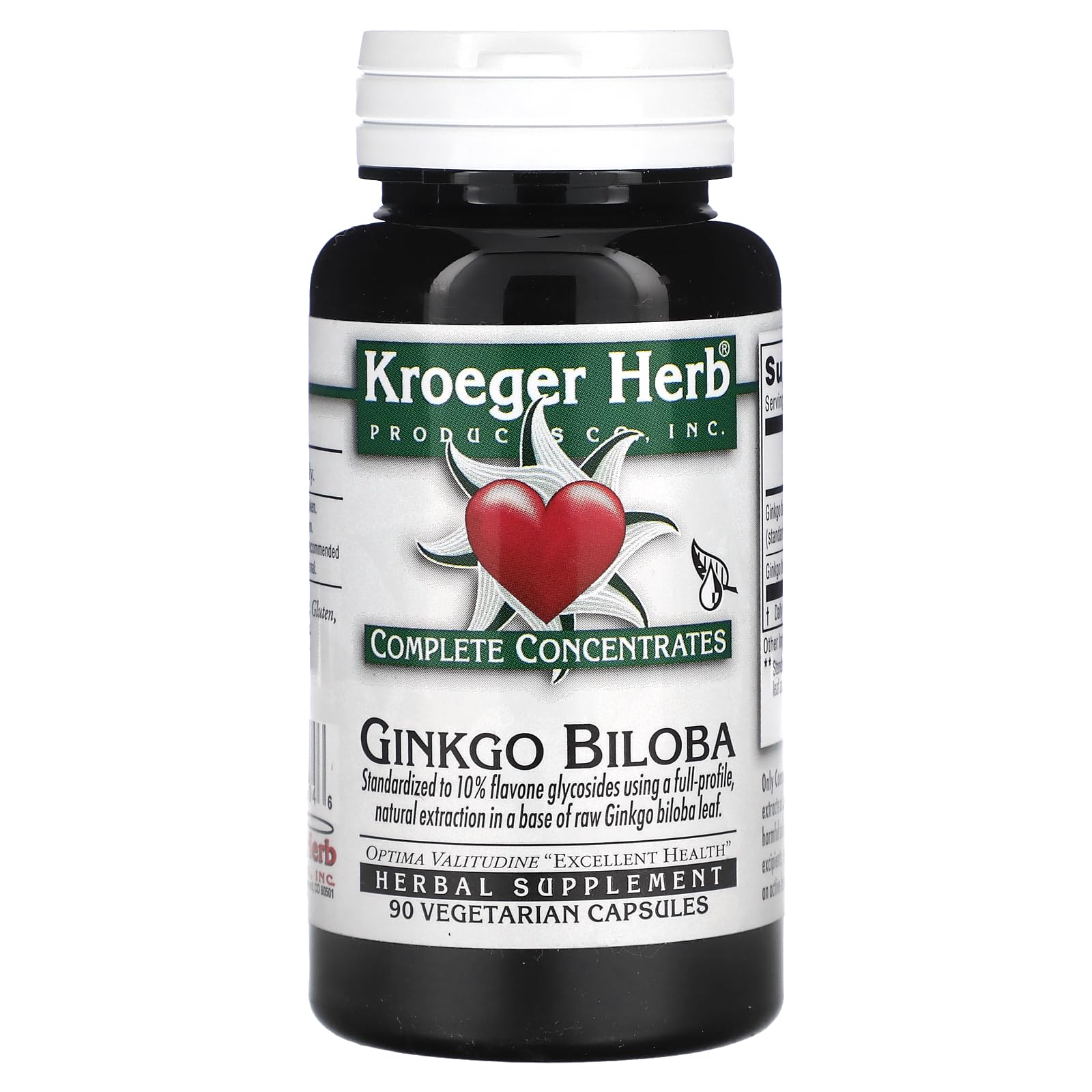 Kroeger Herb Ginkgo Biloba Extract Capsules - 90 Count